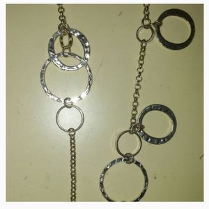 Long circle necklace